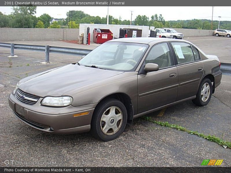 Medium Bronzemist Metallic / Neutral 2001 Chevrolet Malibu LS Sedan