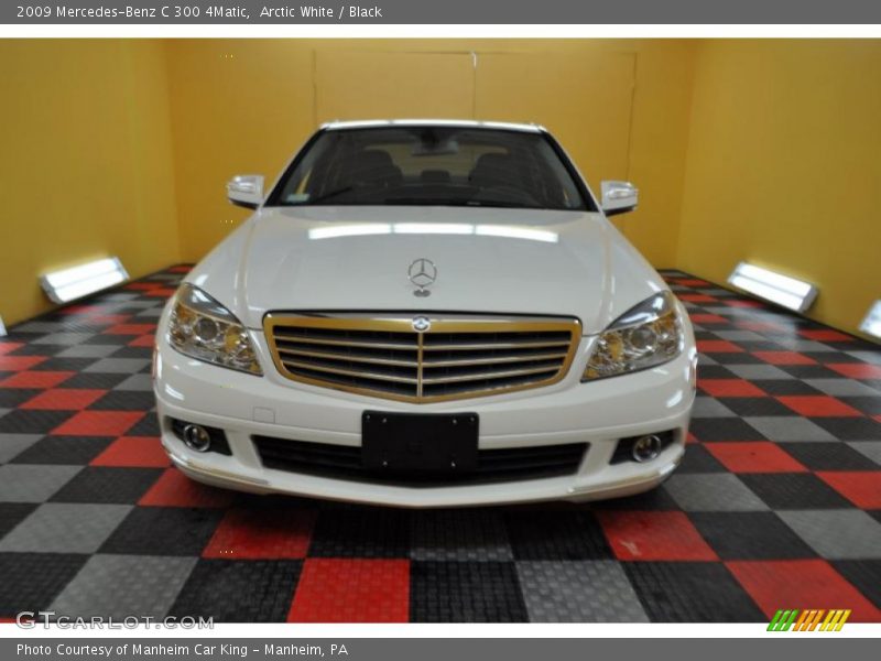 Arctic White / Black 2009 Mercedes-Benz C 300 4Matic