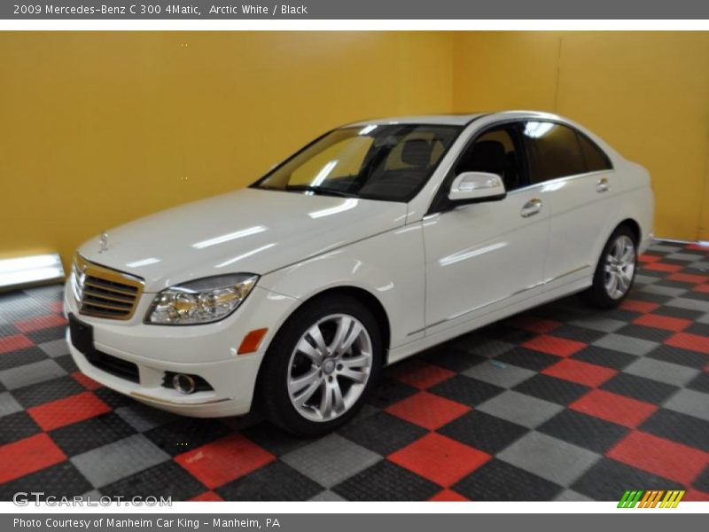 Arctic White / Black 2009 Mercedes-Benz C 300 4Matic