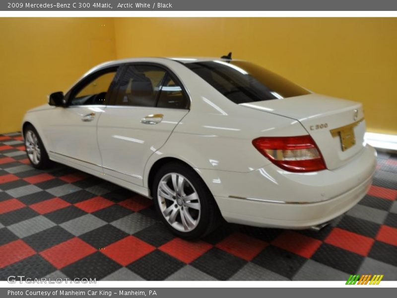 Arctic White / Black 2009 Mercedes-Benz C 300 4Matic