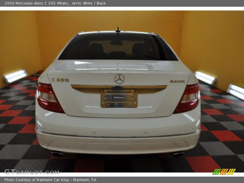 Arctic White / Black 2009 Mercedes-Benz C 300 4Matic