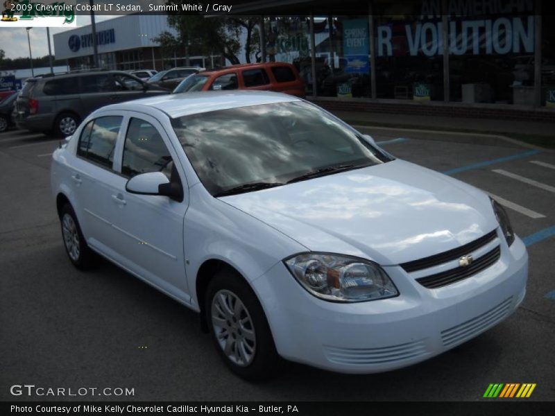Summit White / Gray 2009 Chevrolet Cobalt LT Sedan