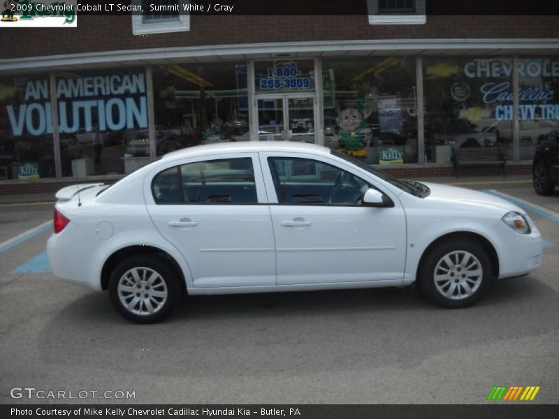 Summit White / Gray 2009 Chevrolet Cobalt LT Sedan