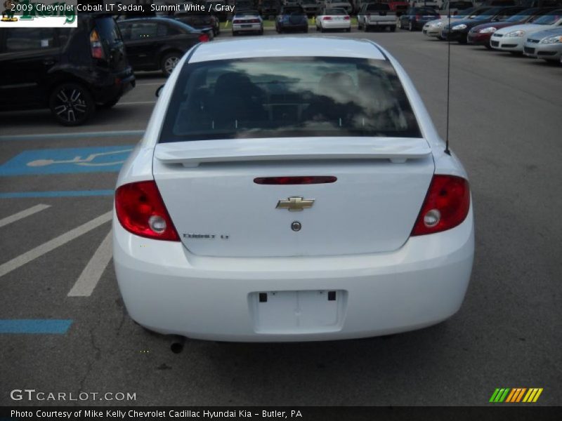 Summit White / Gray 2009 Chevrolet Cobalt LT Sedan