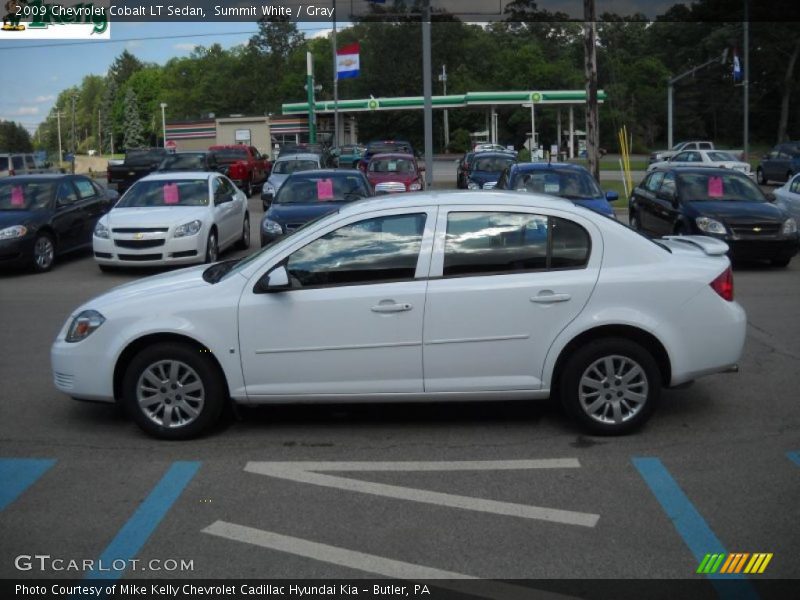 Summit White / Gray 2009 Chevrolet Cobalt LT Sedan