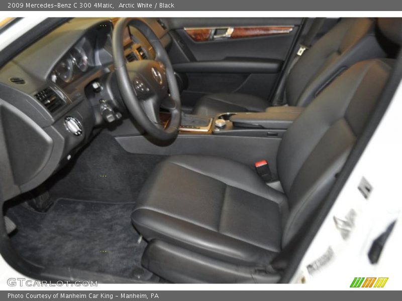 Arctic White / Black 2009 Mercedes-Benz C 300 4Matic