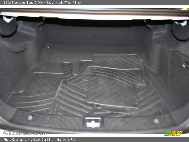 Arctic White / Black 2009 Mercedes-Benz C 300 4Matic