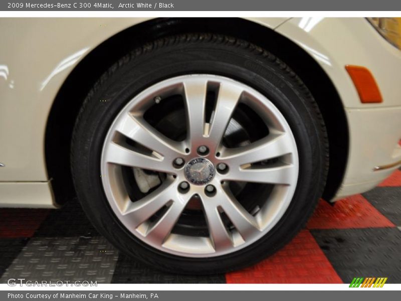 Arctic White / Black 2009 Mercedes-Benz C 300 4Matic
