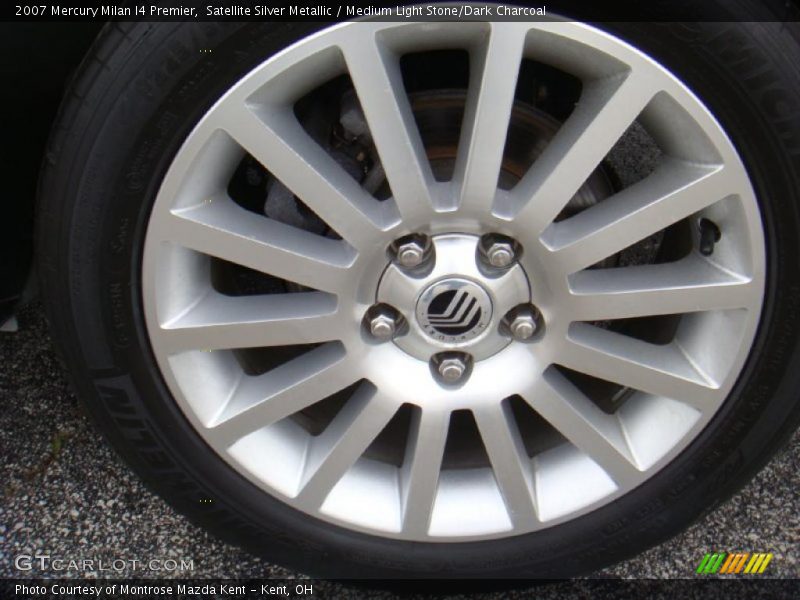 Satellite Silver Metallic / Medium Light Stone/Dark Charcoal 2007 Mercury Milan I4 Premier