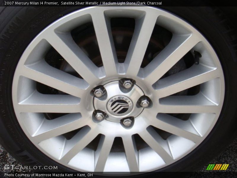 Satellite Silver Metallic / Medium Light Stone/Dark Charcoal 2007 Mercury Milan I4 Premier