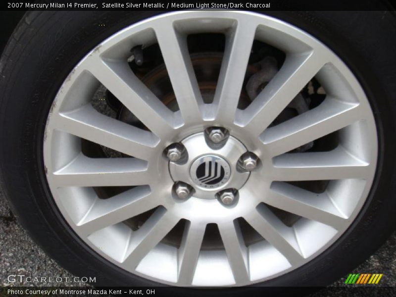 Satellite Silver Metallic / Medium Light Stone/Dark Charcoal 2007 Mercury Milan I4 Premier