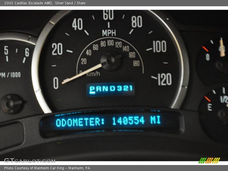 Silver Sand / Shale 2003 Cadillac Escalade AWD