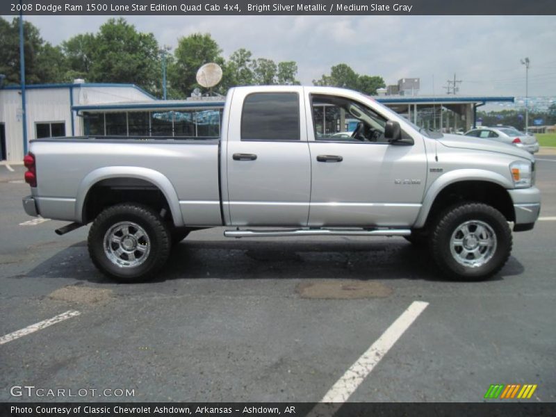 Bright Silver Metallic / Medium Slate Gray 2008 Dodge Ram 1500 Lone Star Edition Quad Cab 4x4