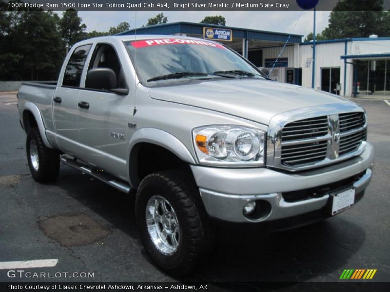 Bright Silver Metallic / Medium Slate Gray 2008 Dodge Ram 1500 Lone Star Edition Quad Cab 4x4