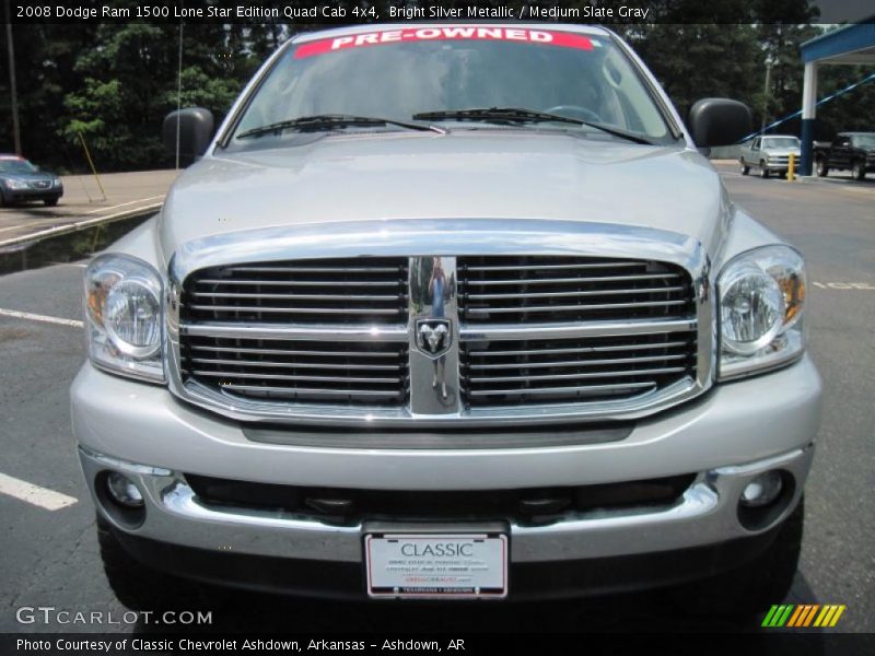Bright Silver Metallic / Medium Slate Gray 2008 Dodge Ram 1500 Lone Star Edition Quad Cab 4x4