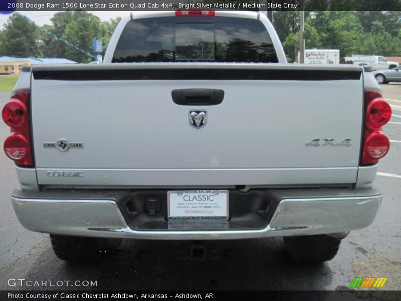 Bright Silver Metallic / Medium Slate Gray 2008 Dodge Ram 1500 Lone Star Edition Quad Cab 4x4