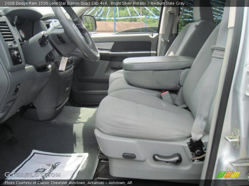 Bright Silver Metallic / Medium Slate Gray 2008 Dodge Ram 1500 Lone Star Edition Quad Cab 4x4