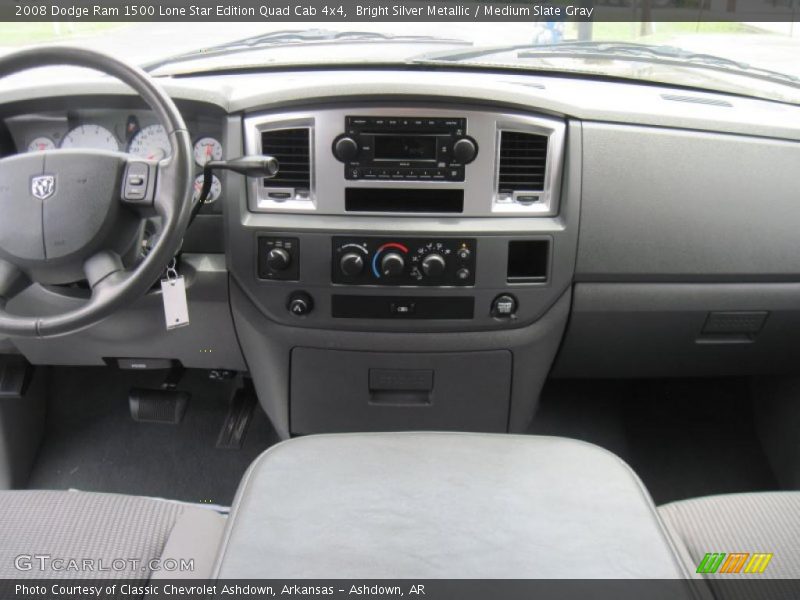 Bright Silver Metallic / Medium Slate Gray 2008 Dodge Ram 1500 Lone Star Edition Quad Cab 4x4