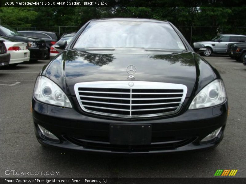 Black / Black 2008 Mercedes-Benz S 550 4Matic Sedan