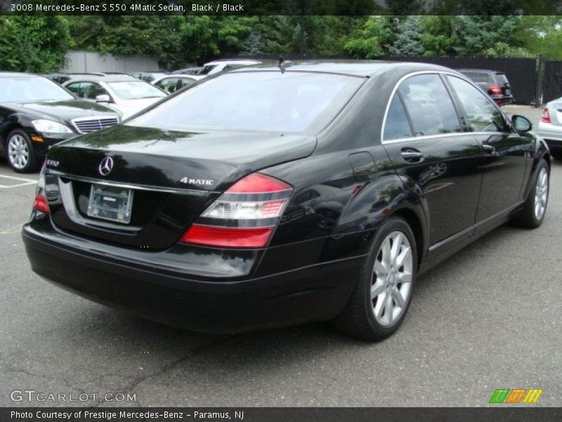 Black / Black 2008 Mercedes-Benz S 550 4Matic Sedan