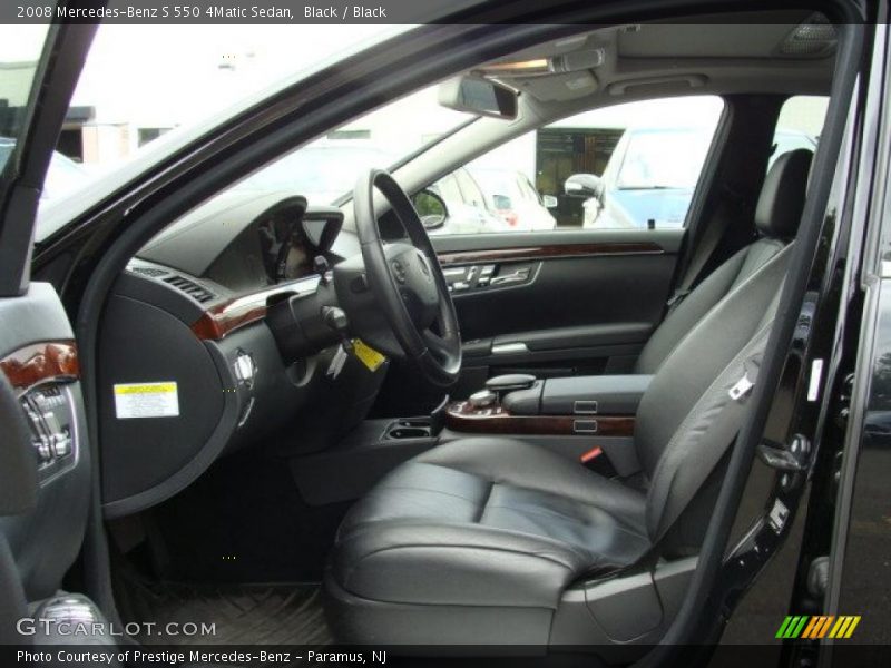 Black / Black 2008 Mercedes-Benz S 550 4Matic Sedan