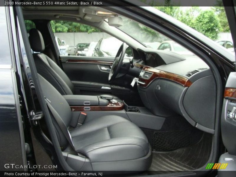 Black / Black 2008 Mercedes-Benz S 550 4Matic Sedan