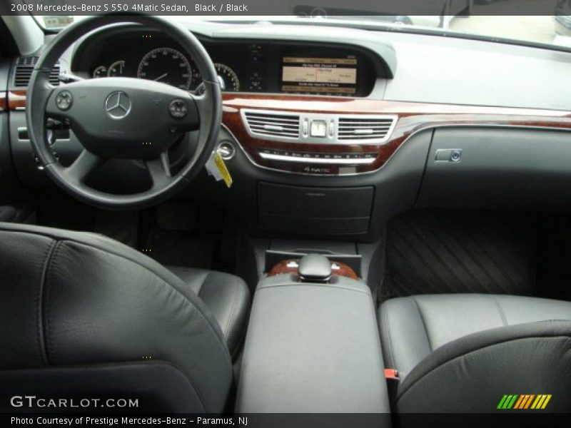 Black / Black 2008 Mercedes-Benz S 550 4Matic Sedan