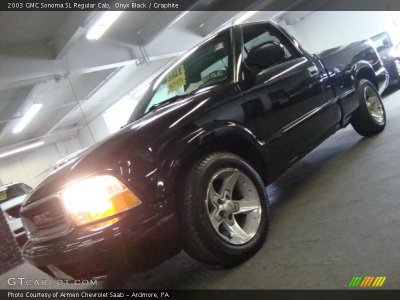 Onyx Black / Graphite 2003 GMC Sonoma SL Regular Cab