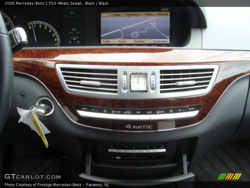 Black / Black 2008 Mercedes-Benz S 550 4Matic Sedan