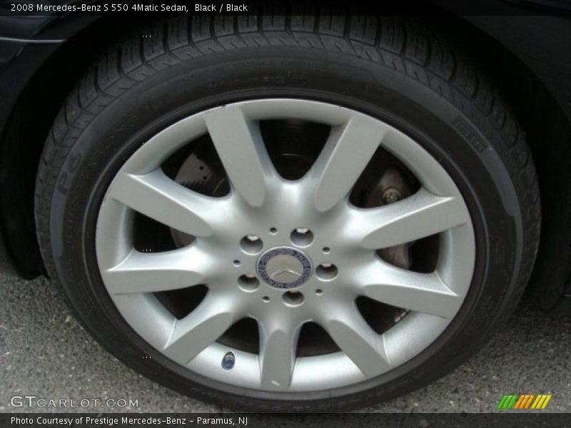 Black / Black 2008 Mercedes-Benz S 550 4Matic Sedan