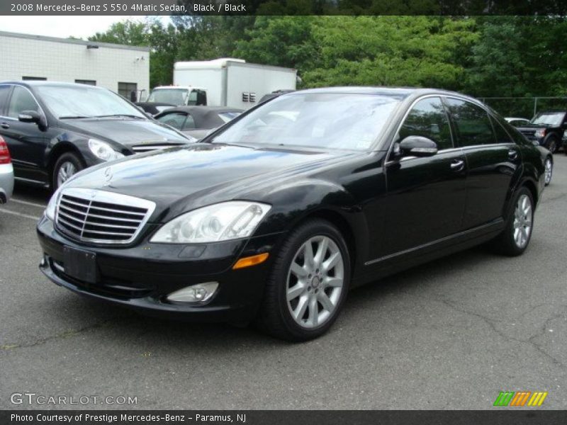 Black / Black 2008 Mercedes-Benz S 550 4Matic Sedan