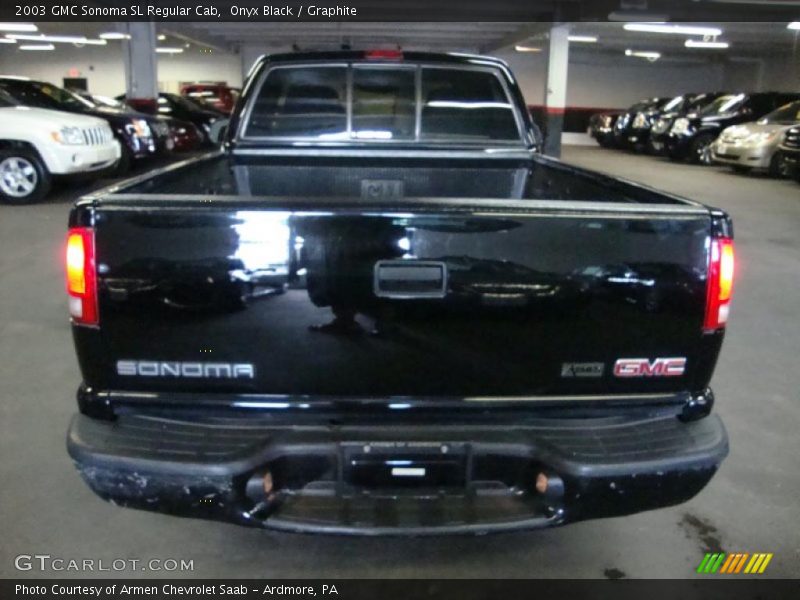 Onyx Black / Graphite 2003 GMC Sonoma SL Regular Cab