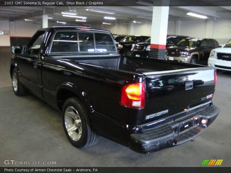 Onyx Black / Graphite 2003 GMC Sonoma SL Regular Cab