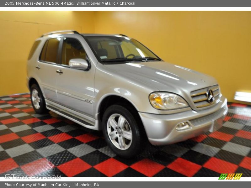 Brilliant Silver Metallic / Charcoal 2005 Mercedes-Benz ML 500 4Matic