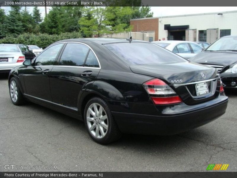 Black / Black 2008 Mercedes-Benz S 550 4Matic Sedan