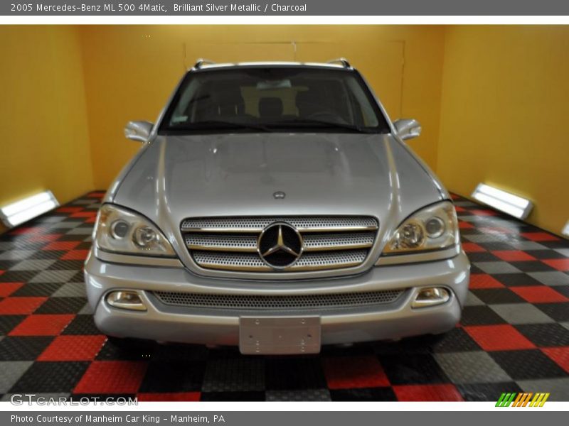 Brilliant Silver Metallic / Charcoal 2005 Mercedes-Benz ML 500 4Matic