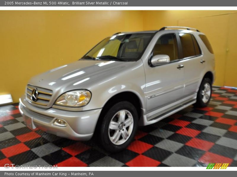 Brilliant Silver Metallic / Charcoal 2005 Mercedes-Benz ML 500 4Matic