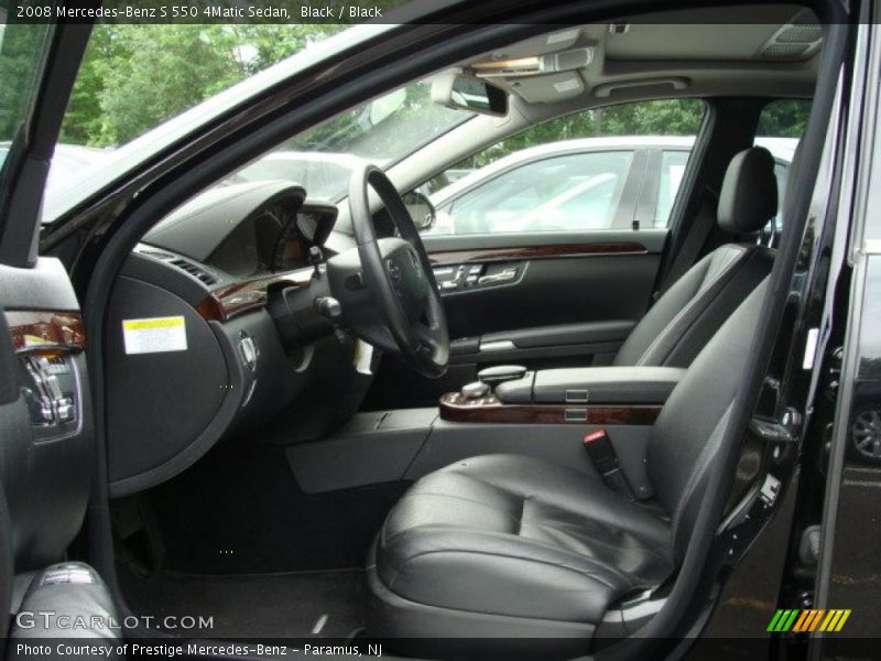 Black / Black 2008 Mercedes-Benz S 550 4Matic Sedan