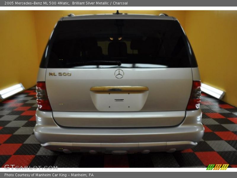 Brilliant Silver Metallic / Charcoal 2005 Mercedes-Benz ML 500 4Matic