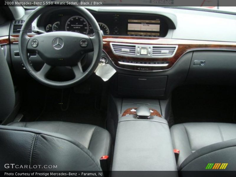 Black / Black 2008 Mercedes-Benz S 550 4Matic Sedan