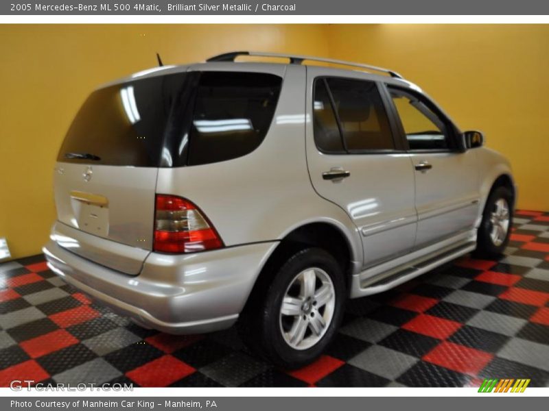 Brilliant Silver Metallic / Charcoal 2005 Mercedes-Benz ML 500 4Matic