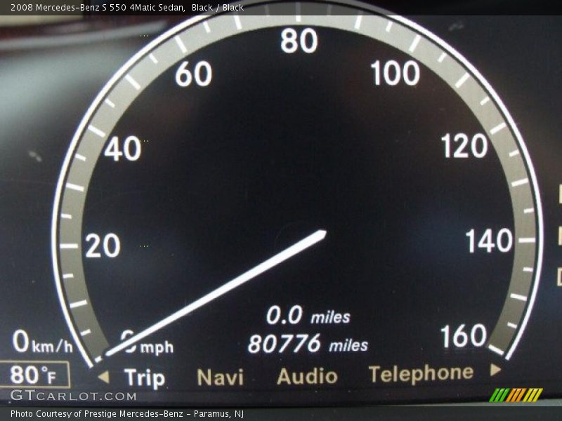 Black / Black 2008 Mercedes-Benz S 550 4Matic Sedan
