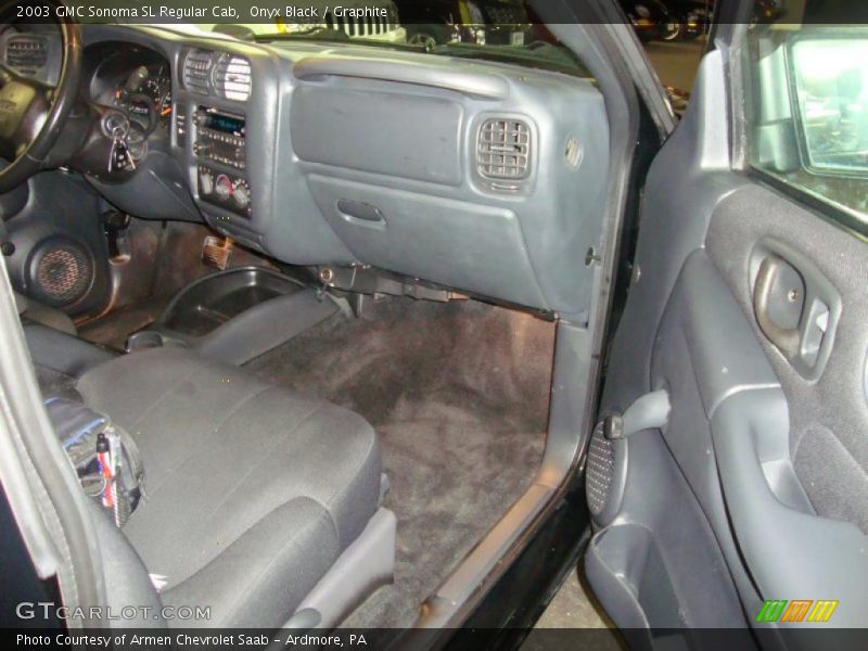 Onyx Black / Graphite 2003 GMC Sonoma SL Regular Cab