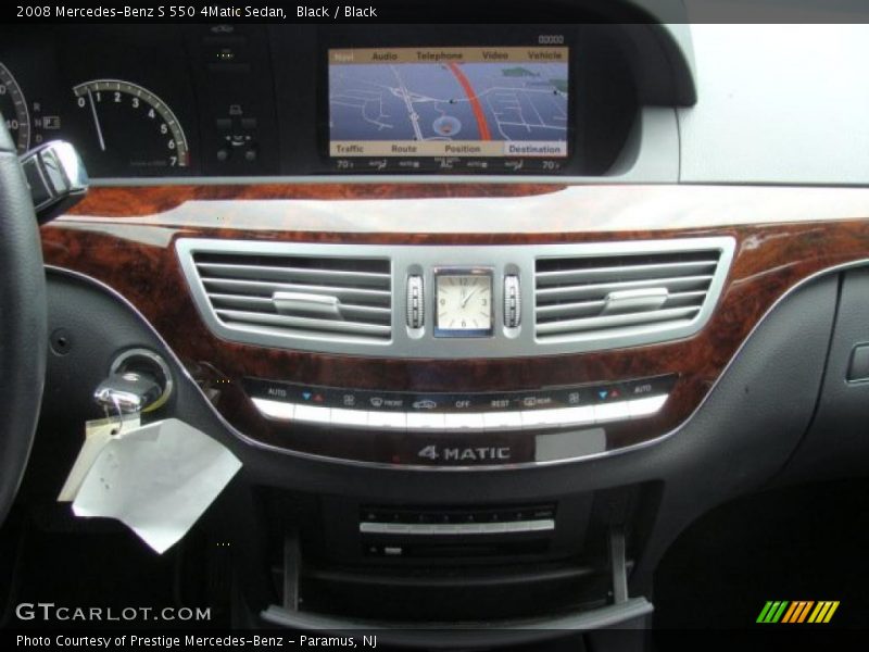 Black / Black 2008 Mercedes-Benz S 550 4Matic Sedan