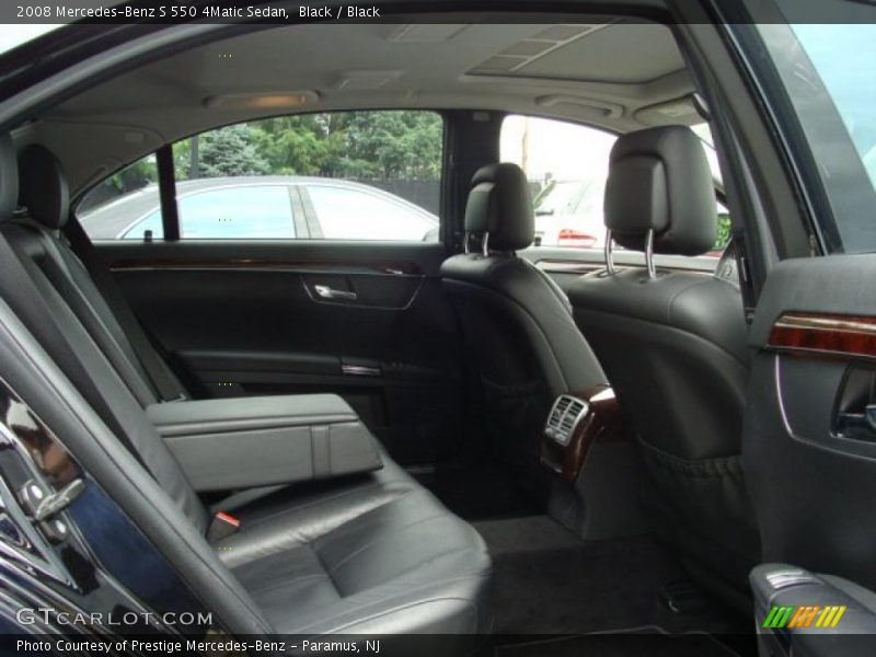 Black / Black 2008 Mercedes-Benz S 550 4Matic Sedan