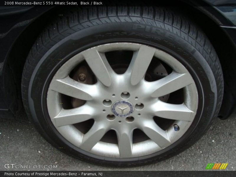 Black / Black 2008 Mercedes-Benz S 550 4Matic Sedan