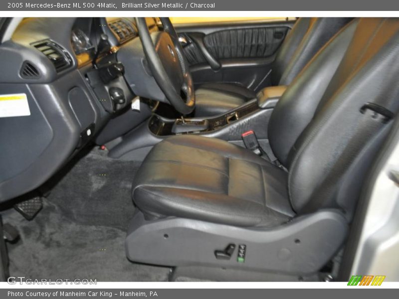 Brilliant Silver Metallic / Charcoal 2005 Mercedes-Benz ML 500 4Matic
