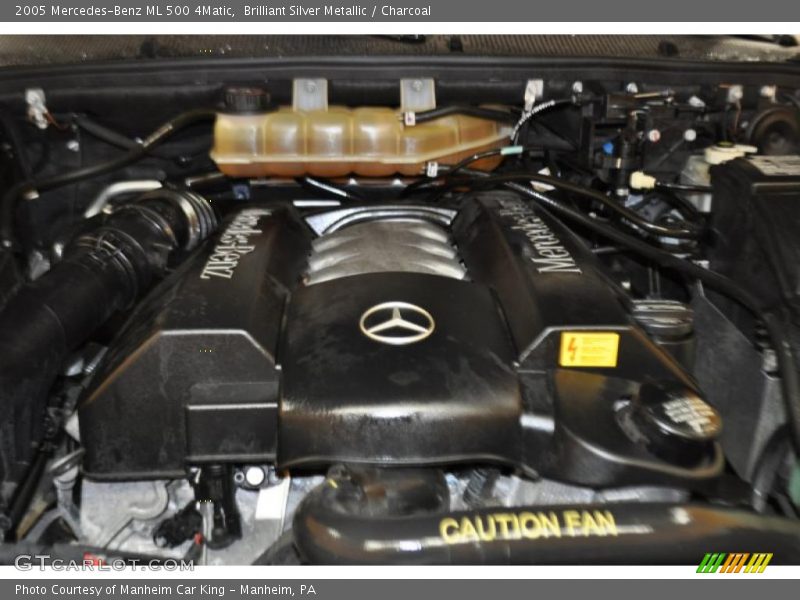 Brilliant Silver Metallic / Charcoal 2005 Mercedes-Benz ML 500 4Matic