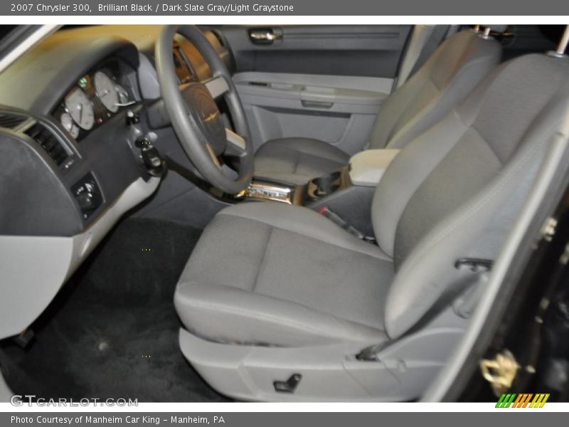 Brilliant Black / Dark Slate Gray/Light Graystone 2007 Chrysler 300