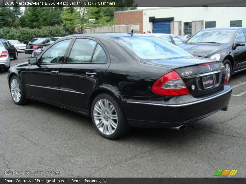 Black / Cashmere 2008 Mercedes-Benz E 350 4Matic Sedan